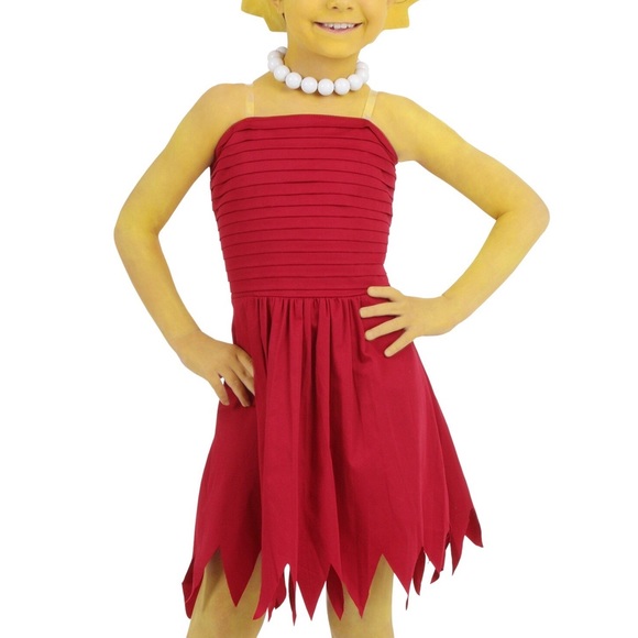 NWT! Girl’s Lisa Simpson Dress and Pearls Costume - Picture 2 of 3